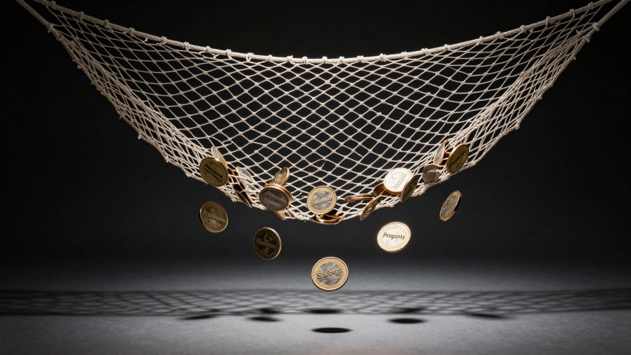 Safety net catching Superannuation coins while other retirement funds fall through.