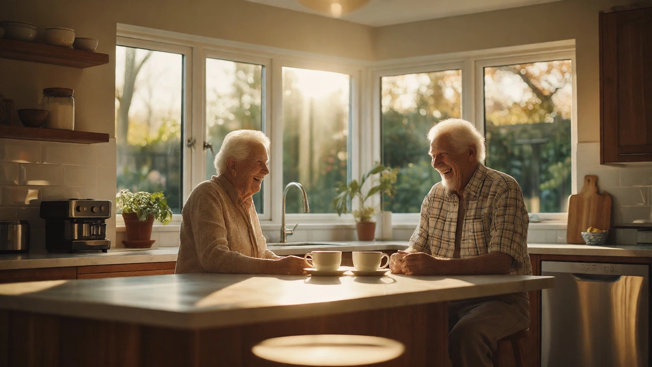 Happy senior couple enjoying a comfortable life after strategic equity release planning.