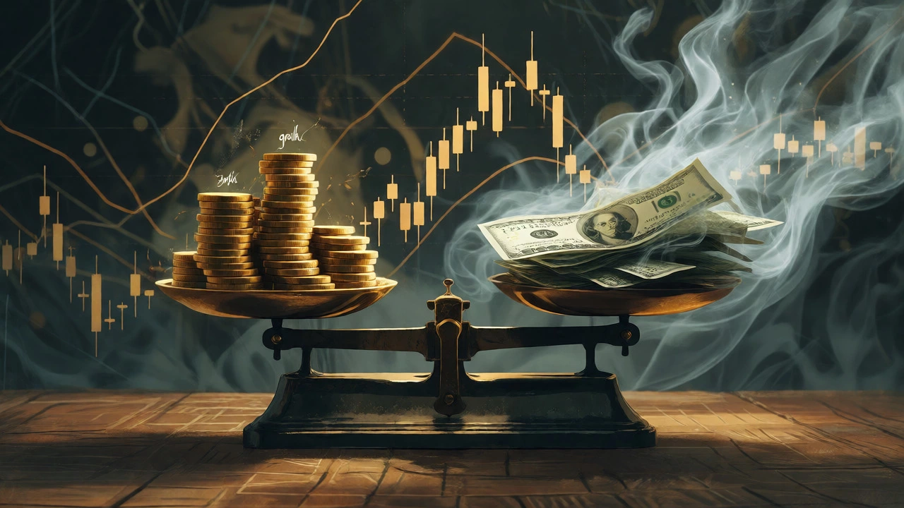 Scale balancing gold growth against inflation eroding cash reserves